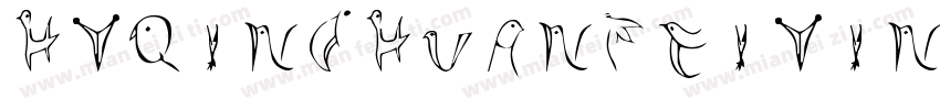 HYQinChuanFeiYingW W字体转换